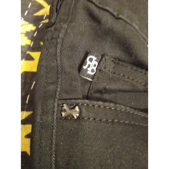 Royal Bones by TRIPP NYC Black White Striped Punk Goth Pants Women’s SZ 7 - Picture 4 of 9